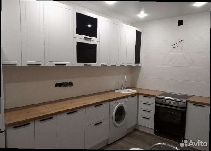 Кухонный гарнитур белый модульный новый