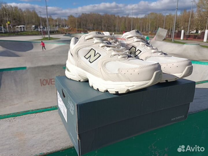 New balance 530 бежевые