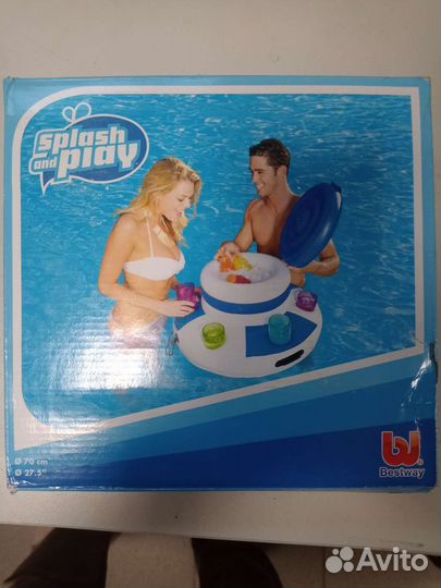 Надувной плавающий термоконтейнер для напитков