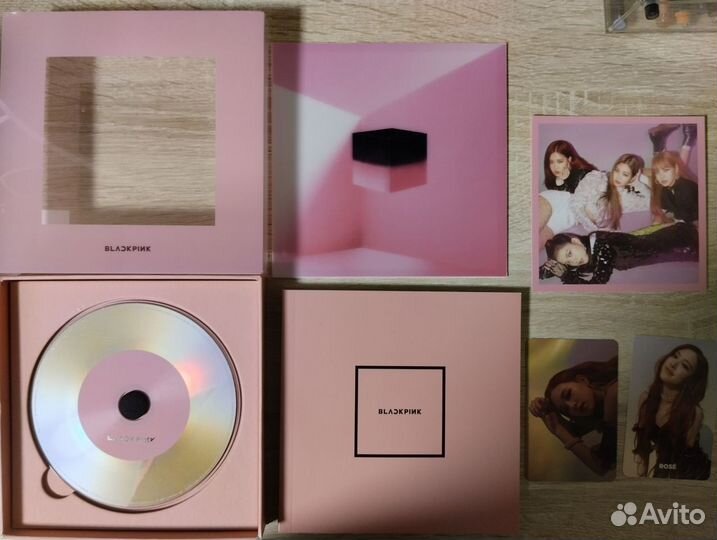 Blackpink album square up pink (с картами)