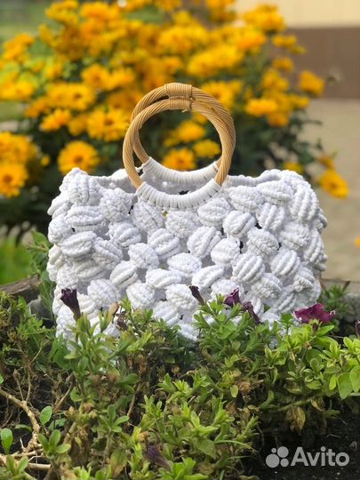 Сумка в технике макраме