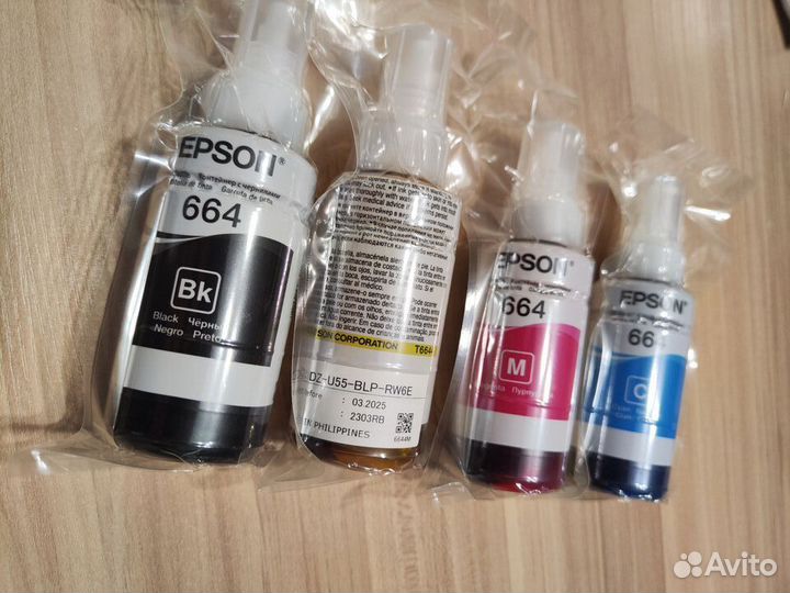 Чернила оригинальные Epson серии Т672/Т664, набор