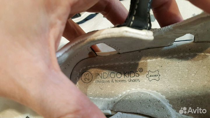 Босоножки кожаные 23 р indigo kids