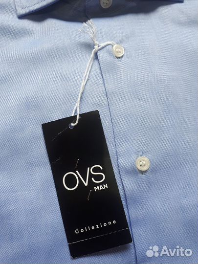 Рубашка мужская с рукавом новая 46 Италия OVS