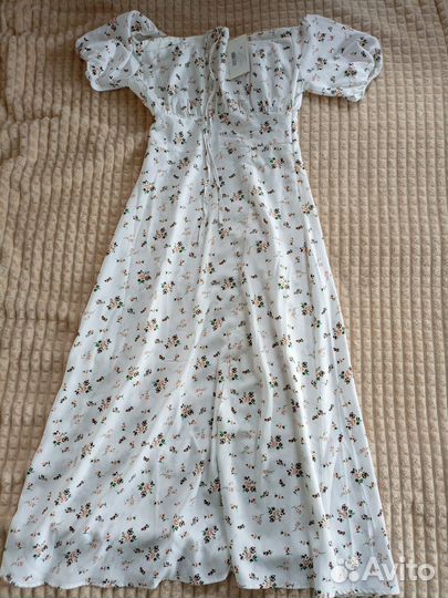 Платье летнее миди крестьянка 42-44