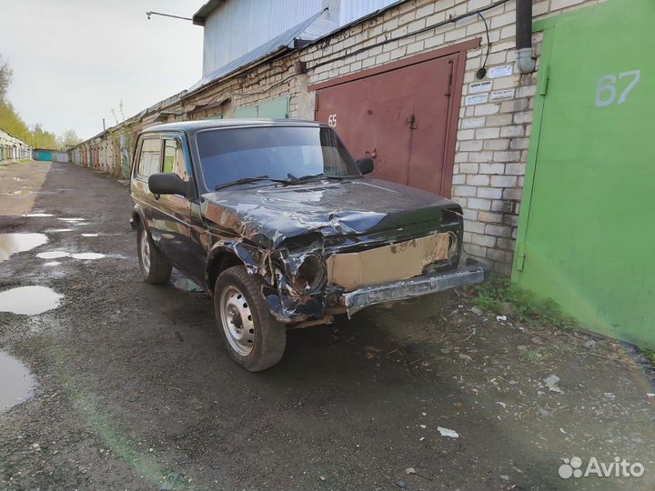 LADA 4x4 (Нива) 1.7 МТ, 2016, битый, 103 801 км