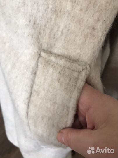 Пальто женское hm р 46 48 демисезонное шерстяное