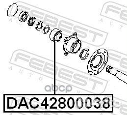 DAC42800038 подшипник ступ. зад. Nissan Vanett