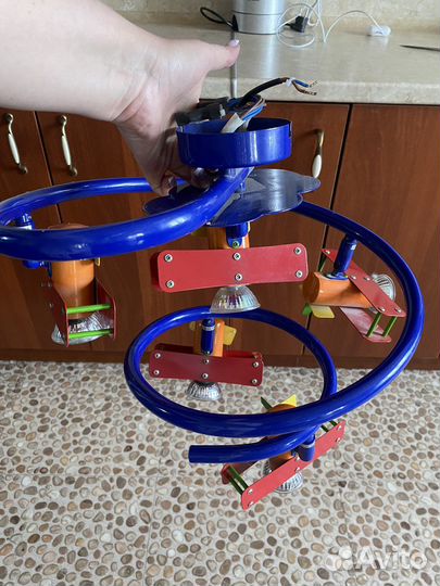 Детская люстра «самолетики»