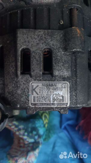 Генератор nissan almera n16
