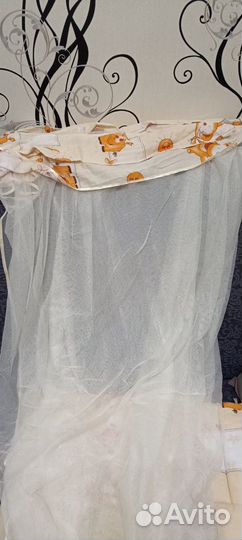 Бортики и балдахин в детскую кроватку