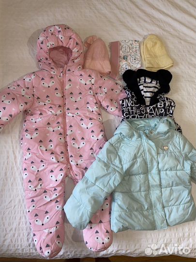 Вещи пакетом на девочку 74-86р