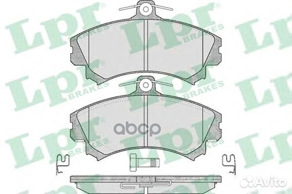 Колодки тормозные mitsubishi carisma 9805/colt