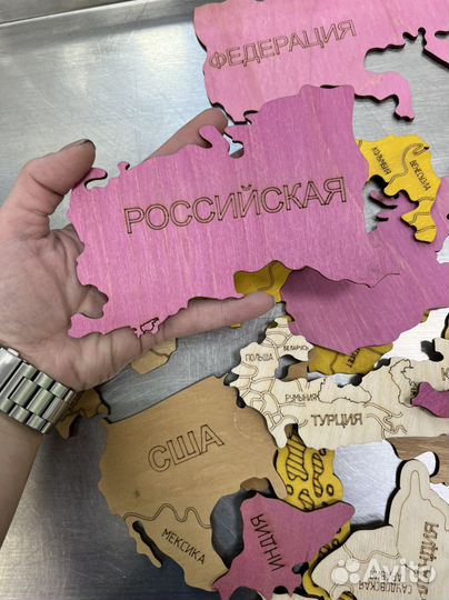 Декоративная карта мира