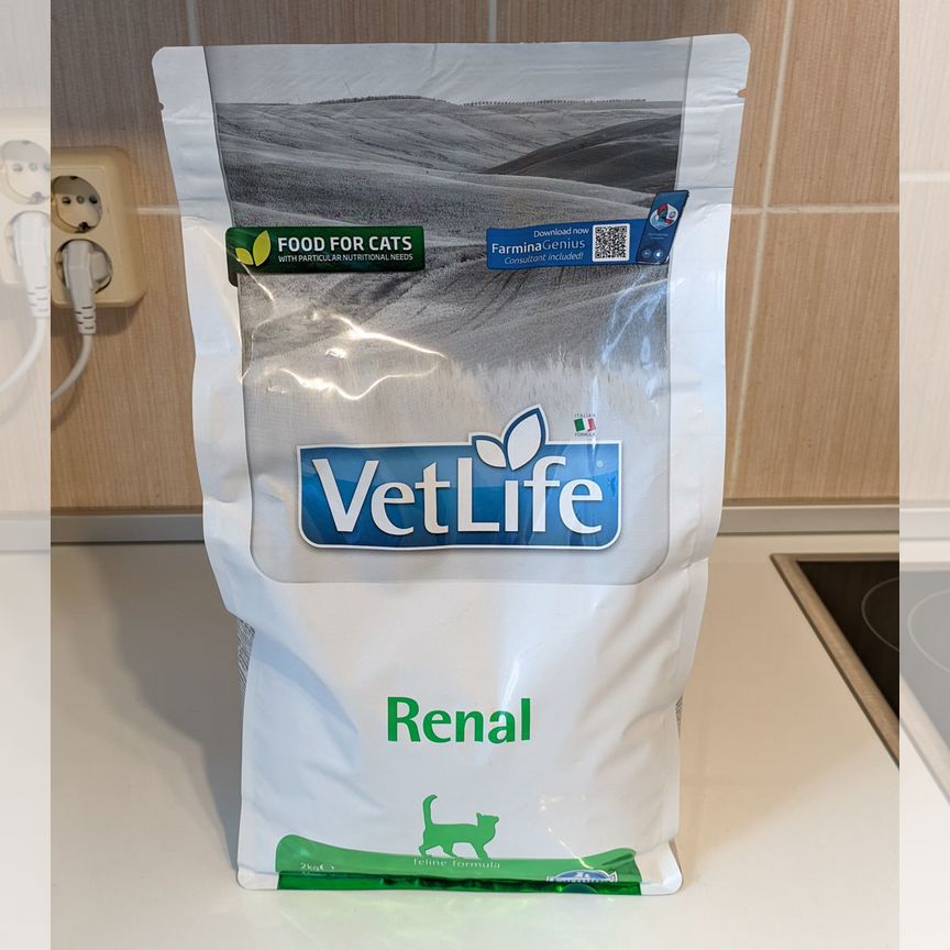 Сухой корм Farmina Vet Life Cat Renal 2 кг. для ко