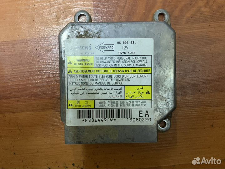 Chevrolet lanos блок airbag