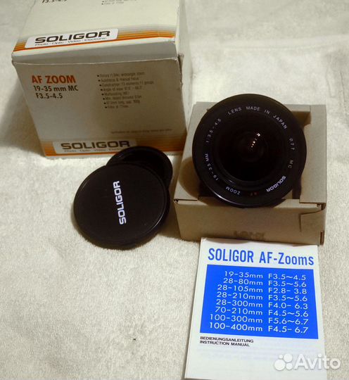 MC Soligor AF 19-35mm, 3.5-4.5 Pentax полный кадр