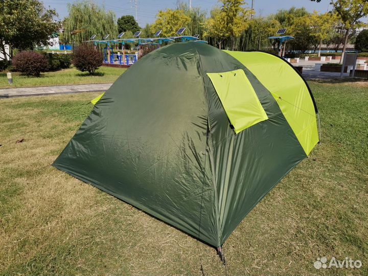 Палатка туристическая двухслойная с тамбуром