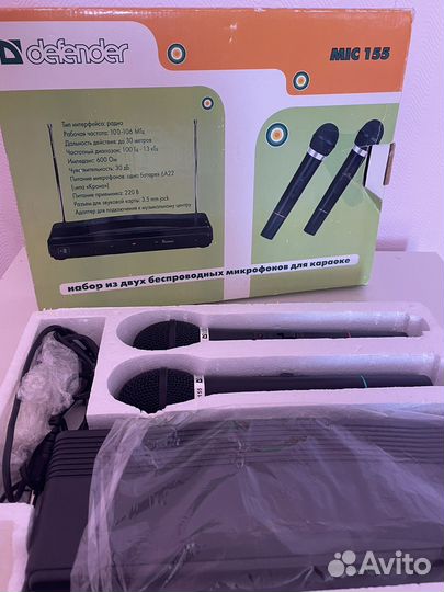 Набор из двух беспроводных микрофон для караоке