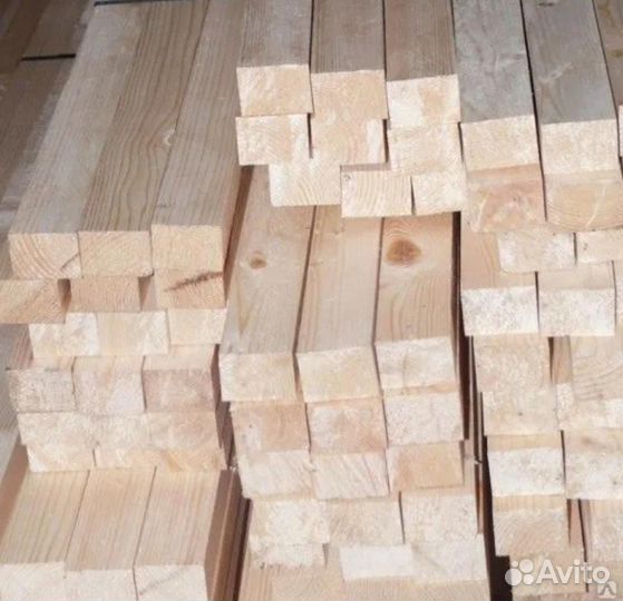 Брус (+ рейка) и Доска сухая строганная