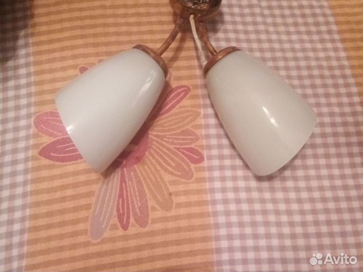 Двух рожковый светильник СССР