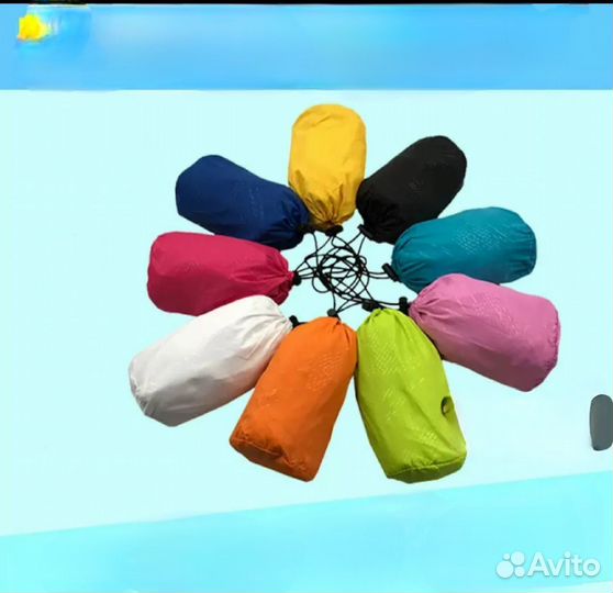 Ветровка с капюшоном лёгкая и компактная