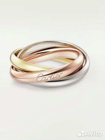 Кольцо Cartier trinity classic оригинал