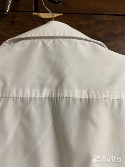 Рубашка белая с коротким рукавом