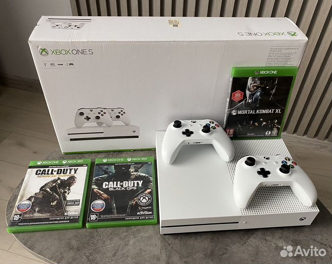 Xbox One s 1tb с играми