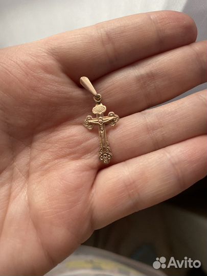 Золотой крестик 585