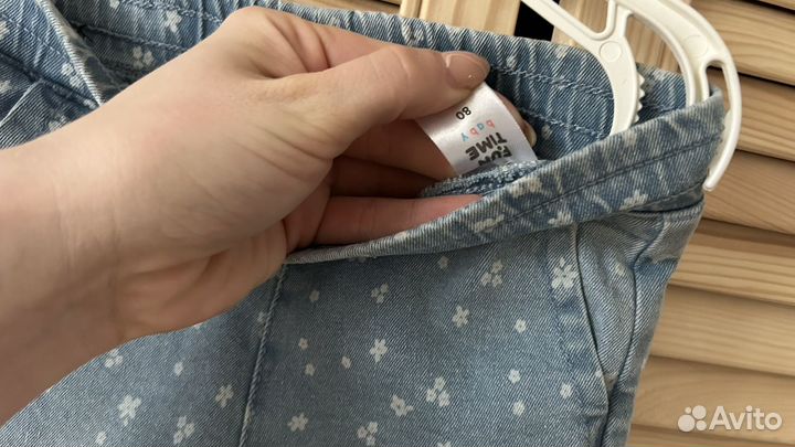 Джинсы на девочку 80