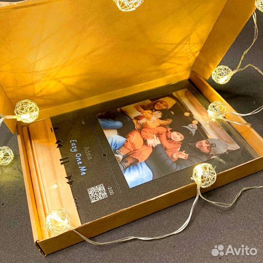 Трек-пластинка, живое фото на стекле