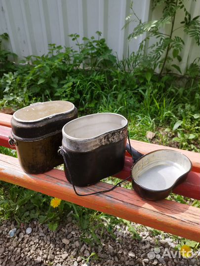 Котелок армейский (2шт) и тренога для костра