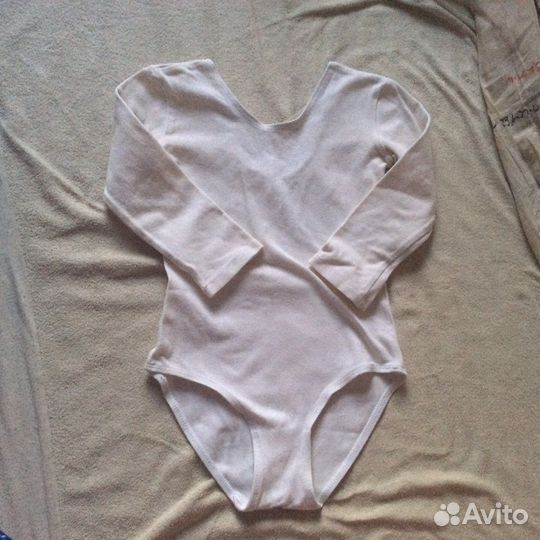 Детский гимн.купальник. Юбка белая, черная