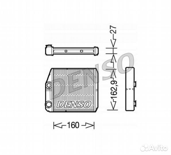 Новый радиатор печки из Европы denso DRR09035