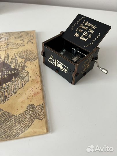 Музыкальная шкатулка Гарри Поттер+карта Мародеров