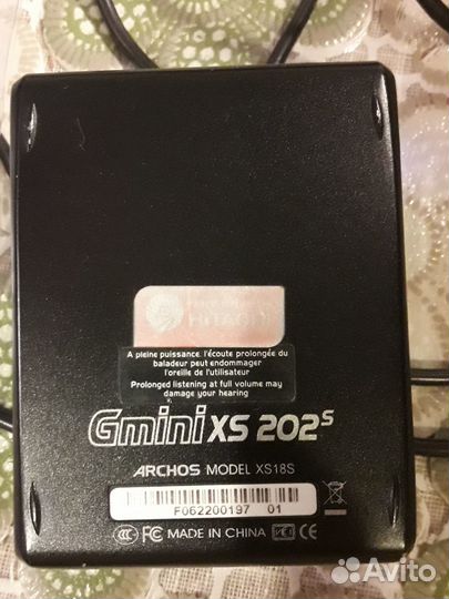 Плеер archos Gmini xs 202