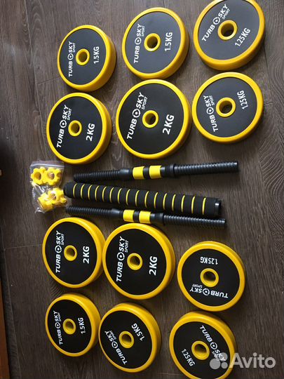 Новые гантели общий вес 20 кг (модель 201)