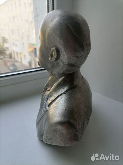 Бюст В.И. Ленина, ск. А.А. Мурзин, силумин, 1984 г