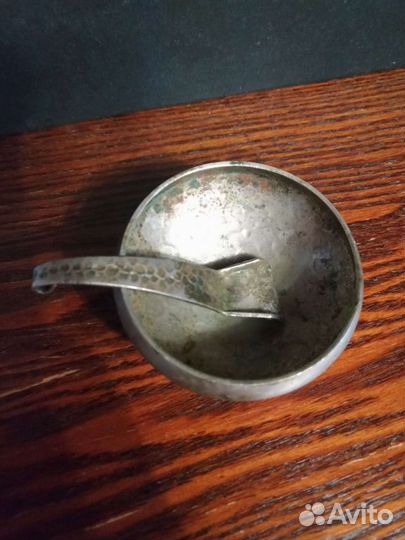 Солонка металл антикварная