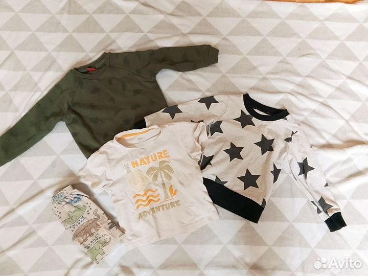 Фирменные вещи на мальчика пакетом 86-92