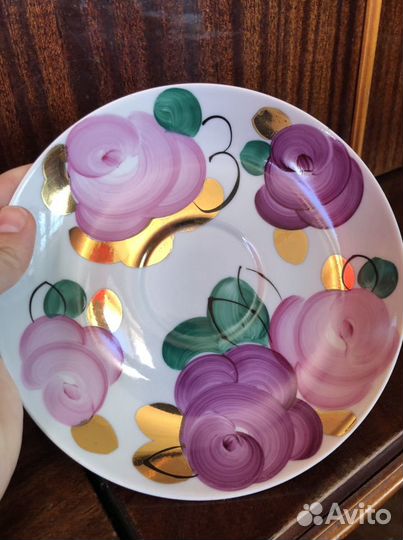 Чашка с блюдцем Дулево