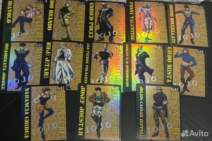 Коллекционные карточки jojo/джоджо