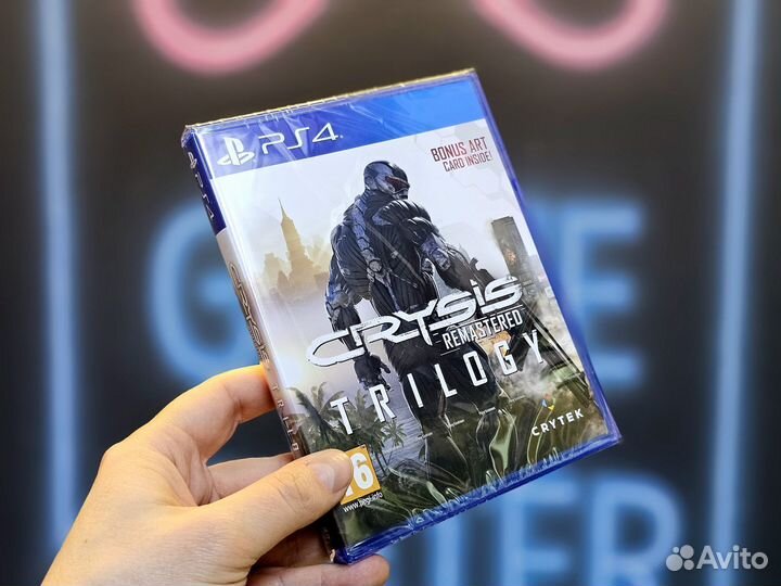 Диск ps4 ps5 Crysis Remastered Trilogy, на русском