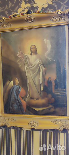 Большая Икона 19 век Вознесение храмовая антиквар