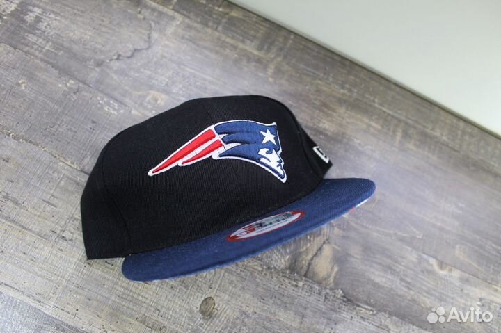 Кепка New England Patriots Черная с Синим