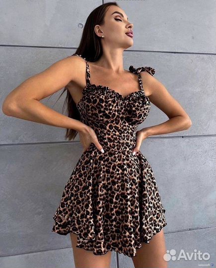 Платье мини женское