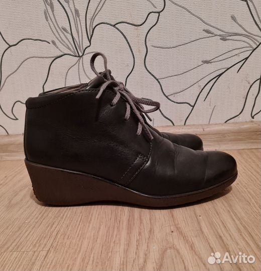 Ботинки женские ecco натур.кожа, р.36