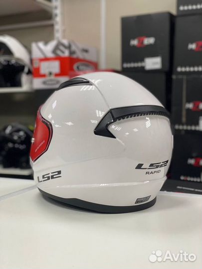 Мотошлем интеграл белый LS2 FF353