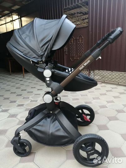 Коляска 2 в 1 эко кожа